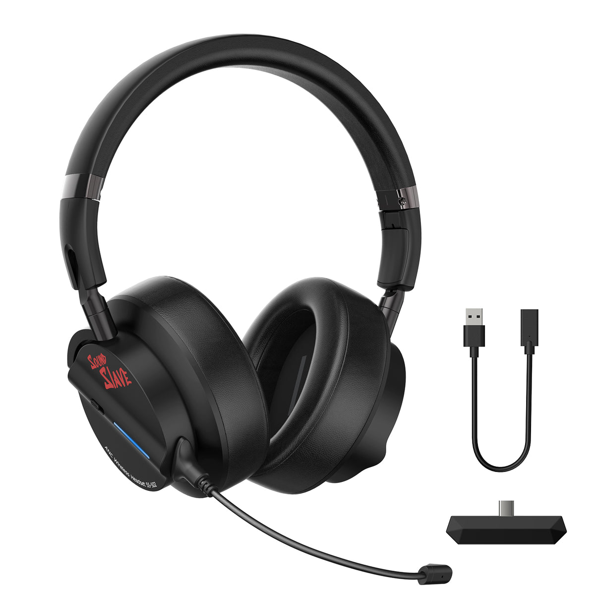 LTC SS-502 ANC Black Headset, ltc-shop – Gaming 2.4GHz/Bluetooth