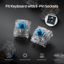 Load image into Gallery viewer, LTC Jerrzi Similar Blue Switches for Mechanical Keyboard  (70PCS)
