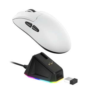 LTC GM-022 3 Mode Gaming Mouse with Charging Dock, Wireless 55G Ultra-Light Ergonomic Gamer Mouse, 26000 DPI High-Precision Sensor, Full Programmable Buttons, Software Support DIY