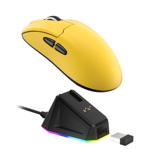 LTC GM-022 3 Mode Gaming Mouse with Charging Dock, Wireless 55G Ultra-Light Ergonomic Gamer Mouse, 26000 DPI High-Precision Sensor, Full Programmable Buttons, Software Support DIY