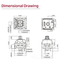 Load image into Gallery viewer, Kailh x LTC Burgundy Switch (30 Pcs)