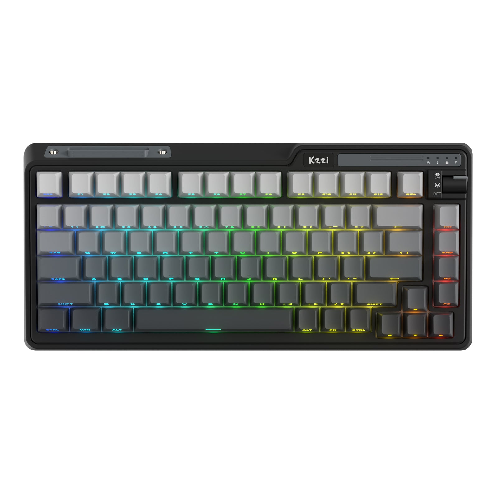 KZZI K75Lite Mechanical Keyboard, RGB, 2.4GHz/BT/Wired, Custom