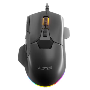 LTC GM-041  RGB Gaming Mouse ,6400DPI, Programmed Buttons, Side Wheel
