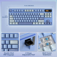 Load image into Gallery viewer, LTC NB841 Pro Tri-Mode Mechanical Keyboard