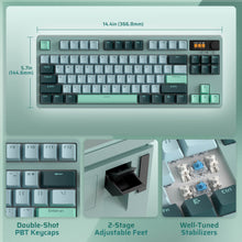 Load image into Gallery viewer, LTC NB841 Pro Tri-Mode Mechanical Keyboard