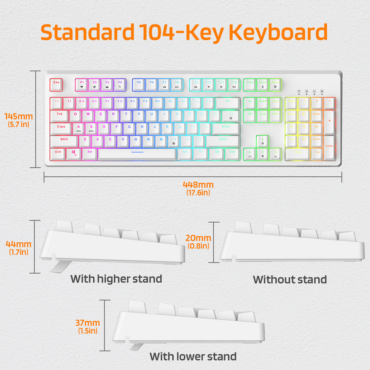 Nimbleback Wired Mechanical Keyboard, 104Keys – ltc-shop