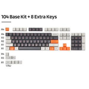 LavaCaps PBT DoubleShot PBT Keycaps, KDA Profile ,112 Keys