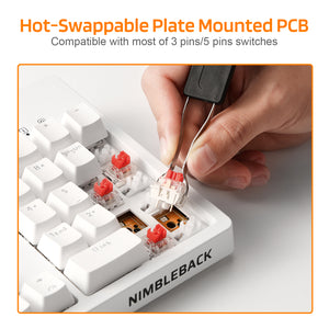 Nimbleback Wired Mechanical Keyboard, 104Keys