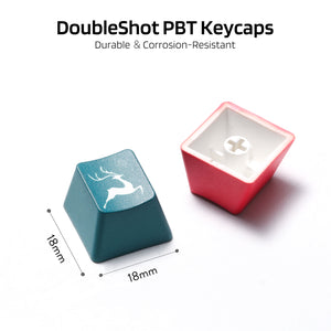 LavaCaps OEM PBT 104 Keycaps Set, Christmas Limited Edition