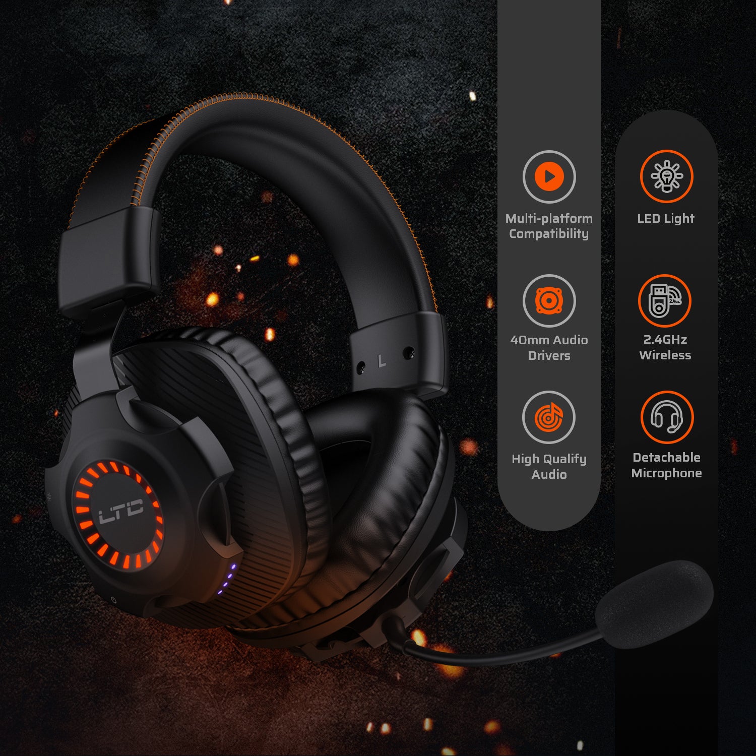 SoundSlave 2.4G Wireless/Wired Gaming –
