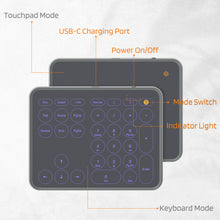 Load image into Gallery viewer, LTC Wired/Wireless Bluetooth Trackpad &amp; Numpad
