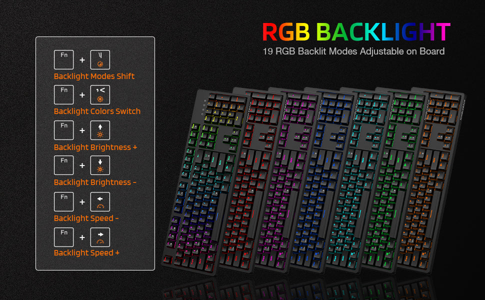 Nimbleback Wired Mechanical Keyboard, 104Keys – ltc-shop