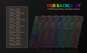 Nimbleback Wired Mechanical Keyboard, 104Keys