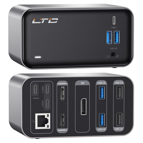LTC 15-in-1 USB C Docking Station for Windows & macOS