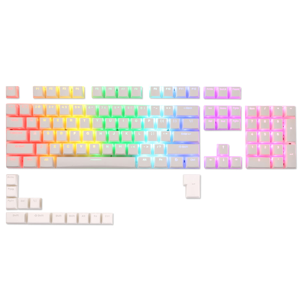 LavaCaps PBT Pudding Keycaps, OEM Profile，117 Keys